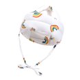 thumbnail image 4 of Gorro de protección Macarena gorro transpirable para parachoques de bebé patrón arco iris, 4 of 7