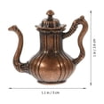 thumbnail image 4 of IDEANATEGRATE 2Pcs Mini Tea Pots Simulated Miniatures Set Metal Material Dollhouse Sculptures Decor, 4 of 4