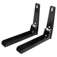 thumbnail image 3 of LEEYNEER 1Pc Wall Rack Stainless Steel Holder Retractable Microwave Oven Rack Storage Rack for Kitchen Black, 3 of 8