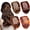 Tortoise, variant on 4 Pcs Flat Hair Clips for Thick Thin Hair, Round Lay Down Hair Claw Clips for Women Girls, Comfortable Curved Flat Clips for Lying,Driving and More