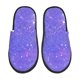 thumbnail image 1 of Fotbe Purple Glitter Pantuflas Peludas para Mujer con Estampado, Zapatillas de Peluche, Zapatos de Invierno para Casa, Uso Interior y Exterior-Large, 1 of 8