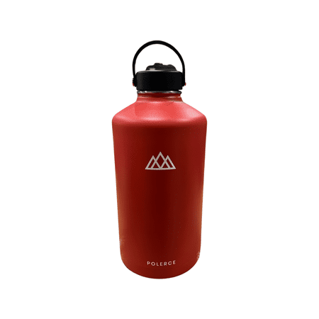 

Vacuum Insulated Bottle - Stainless Steel Thermally Insulated Flask with Flex Cap - 128 fl oz - Red - by Polerce