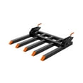 thumbnail image 2 of Studyset 48" Clamp On Debris Forks, 2500 lbs Capacity Heavy Duty Clamp On Pallet Forks Bucket Attachments Tractor Bucket Forks for Loader Bucket Skidsteer Tractor,Quick Attach Loader Bucket, 2 of 10