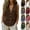 Coffee, variant on Womens Sleeveless Tops V Neck Loose Fit Soft Textured Vests Button Down Pullover Casual Blouses