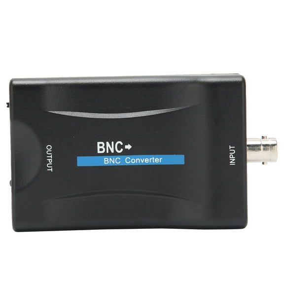 1080P/720P Video Conversion Monitor, Stable BNC To High Definition Multimedia Interface Converter Input Output For Security Cameras For DVRs For HDTV Black