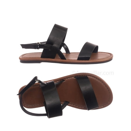 - Winnie2 by Speed Limit 98, Children's Slingback Flat Sandal - Kids Girls Hook & Loop Open Toe Shoe
