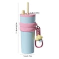 thumbnail image 2 of stainless steel insulated cold cup large capacity straw cup, 2 of 9