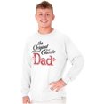 thumbnail image 4 of Fathers Day The Original Classic Dad Men's Long Sleeve Tee T Shirt Brisco Brands S, 4 of 6