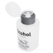 9oz Moore Medical Alcohol Dispenser, Push Down Pump Dispenser Empty Refillable Bottle with Flip Top Cap for Medical, Nail Polish, Travel