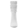 thumbnail image 6 of MeMoi Women's Wide Ribbed Cotton Blend Slouch Crew Socks - Womens - Female, 9-11, White, 6 of 7