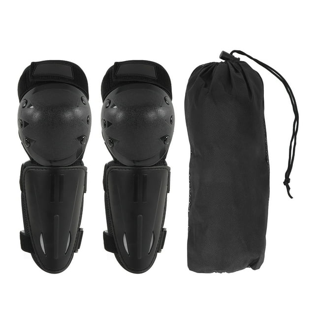 Rodilleras de estabilización con soporte para muslos, rodilleras protectoras EVA con carcasa de PE para esquiar, andar en motocicleta, color negro YUNYI BRAND Deportes