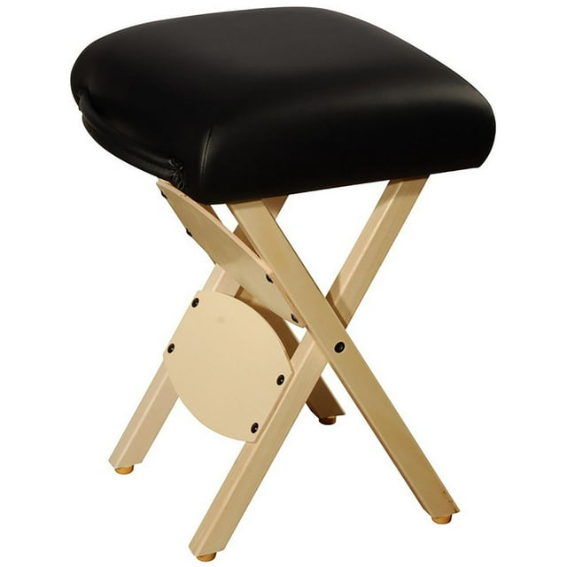 Master Massage Tabouret pliant pour table de massage Noir
