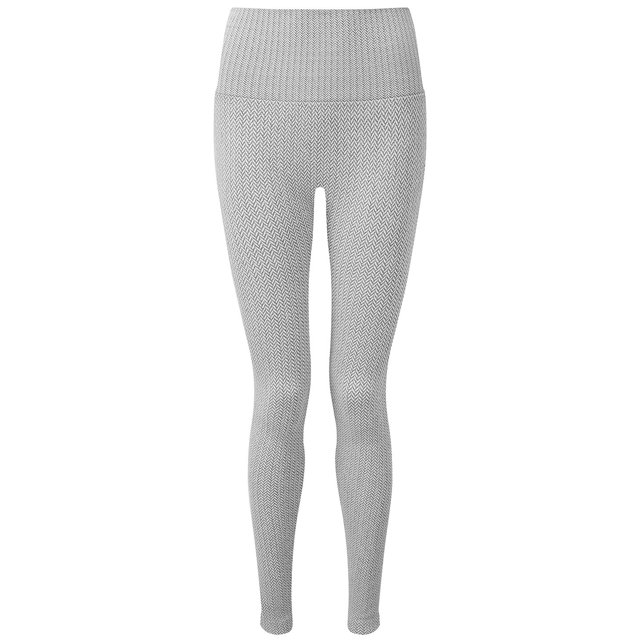 TriDri - Leggings Diseño Ciudad para Mujer (Gris Jaspeado)