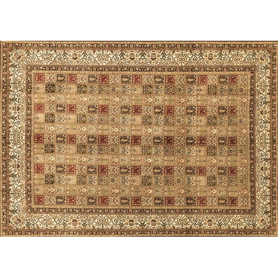 Ahgly Company Indoor Rectangle Persian Brown Traditional Area Rugs, 3' x 5'