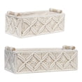 thumbnail image 2 of Canasta de almacenamiento de macramé apilable con de de canastas de almacenamiento Canasta de cuerda para de organización Estilo B Macarena Cestas de almacenamiento tejidas, 2 of 8
