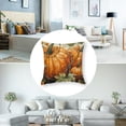 thumbnail image 5 of BANET Thanksgiving Day Fall Pillow Covers Set of 2 Burnt Orange Pumpkin Decorative Outdoor Throw Pillows for Sofa Bed Couch Home Decor 22x22in, 5 of 7