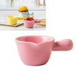 thumbnail image 2 of Ceramic Milk Pan Cooking Pot 70ML Mini Ceramic Cookware Casserole Food Supplement Milk Pot Single Handle Porridge Pot Small Stockpot (Pink), 2 of 6