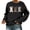 Black, variant on Womens Spring Sweatshirts 2026 Casual Crewneck Loose Pullover Easter Bunny Print Long Sleeve Y2K Fall Lightweight Tops