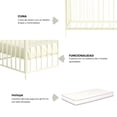 thumbnail image 4 of Cuna para bebe Jaco Zenith 3 niveles con colchón Beige, 4 of 6