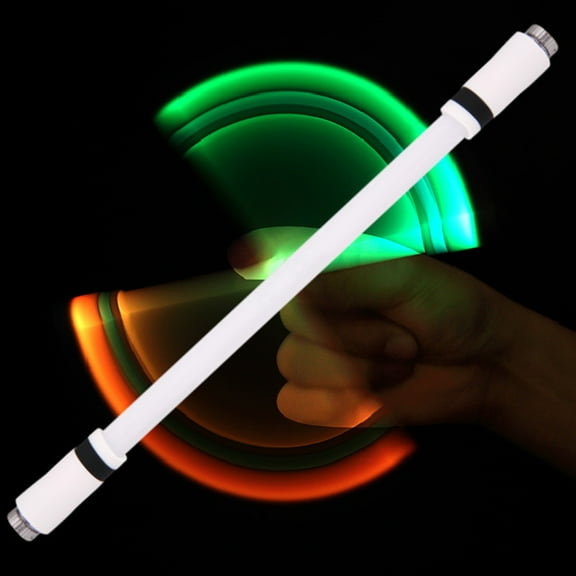 Spinning Pen, LED Light Pen, Colorful Rotating Toy Pen for Hand Twirling, Durable Plastic Material with Metal Nib, Easy Battery Replacement, Stable Balanced Design, 22cm Length