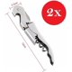 thumbnail image 4 of 2X Waiters Friend Corkscrew Stainless Steel Wine Bottle Opener Screw Knife Bar AU, 4 of 5