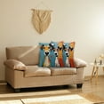 thumbnail image 3 of BKER Abstract Color Polyester Animal Throw Pillow Covers Featuring Dogs And Cats For Home Sofa Decoration", 3 of 4