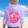 thumbnail image 6 of Tiweut Casual Hoodies for Girls Long Sleeve Hooded Soft Sweatshirt Beach Graphic Hoody Kids Cute Pullovers Top Clothes Relaxed Fit Blouses 1-2 Y, 6 of 8