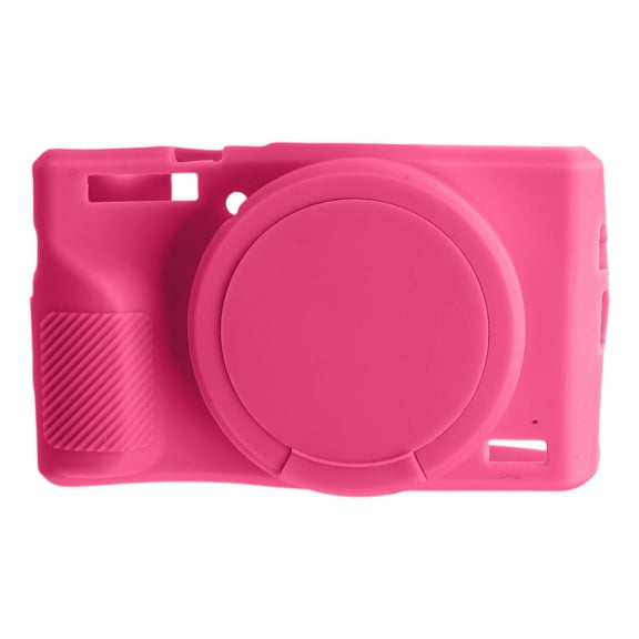 COOLHOOD Protective Silicone Case for G7X Mark Camera Soft Rubber Body Covers with Removable Lens Caps