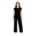 thumbnail image 2 of Lissome Women's and Women’s Plus Ribbed Top and Pants Lounge Set, 2-Piece, Sizes S-4X, 2 of 5