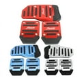 thumbnail image 4 of Aluminum Car Pedal Cover Set  Automatic Transmission & Gas Foot Covers in Red Silvery, Blue - Stylish Auto Interior Accessories, 4 of 6