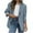 Blue, variant on Loopsun Womens Jackets, Blazers for Women, Women Business Casual Solid Long Sleeve Lapel Open Front Suit Jacket Blazer with Pocket Blue L