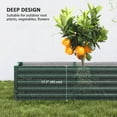 thumbnail image 4 of Outsunny 8x1.3x1.5ft Galvanized Raised Garden Bed, Open Bottom, Green, 4 of 10