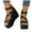 Black, variant on Chunky Platform Sandals for Women 2025 Fashion Leather Wedge Extra High Heels Ankle Strap Dress Sandals
