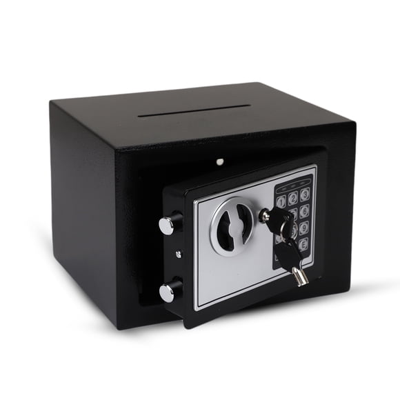 Caja fuerte Darice con cerradura electrónica de combinación negra