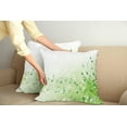 thumbnail image 2 of Ambesonne Music Throw Pillow Cover 2 Pack, Curlicue Leaves Treble Chef, 24", White Green Pastel Green, 2 of 7