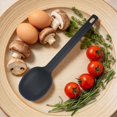 thumbnail image 5 of Silicone Cooking Spoons 11 Inch Heat Resistant Kitchen Spoons for Mixing, Serving and Stirring Large Non Stick Basting Utensils, Cooking Utensil for Kitchen Cooking Baking Stirring,Z1-Black, 5 of 7
