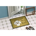 thumbnail image 4 of Caroline's Treasures BB1505JMAT White Poodle Spoiled Dog Lives Here Door Mat, Indoor Rug or Outdoor Welcome Mat 24x36, 4 of 4