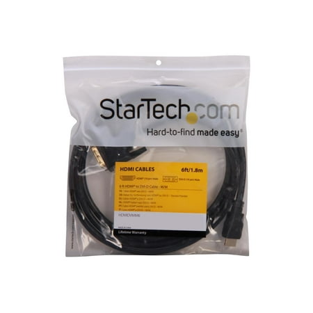 StarTech.com - 6' HDMI to DVI-D Video Cable - Black