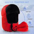 thumbnail image 4 of Gorro De Algodón Cálido Al Aire Libre,Gorro De Esquí De Invierno con Orejeras De Invierno Y Máscara A Prueba De Viento De Esquí Ciclismo A Prueba De Viento En Invierno, 4 of 4