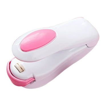 Mini Portable Heat Sealing Machine Impulse Sealer Seal Packing Plastic Bag Kit Tools (White)