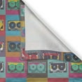thumbnail image 4 of Ambesonne Retro Valance Pack of 2, Audio Cassettes in Squares, 54"X12", Multicolor, 4 of 5