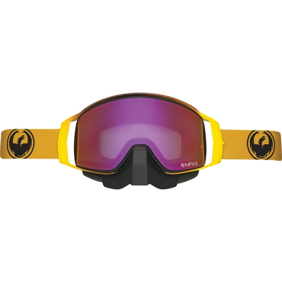 Dragon NFX2 Snow Goggle Burn w/Purple Ion   Extra Rose Lens