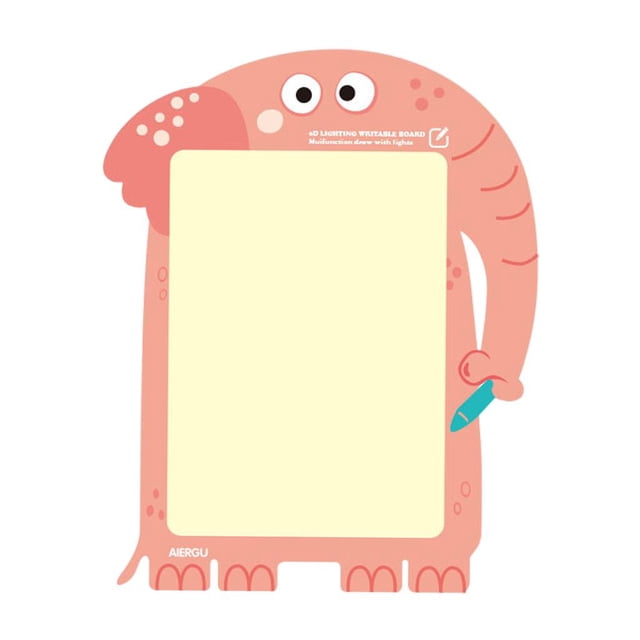 HILABEE Drawing Board Pad, Drawing & Writing Tablet for Toddlers, Painting Board Educational Toy Light Drawing Developing Toy Luminous Board Elephant