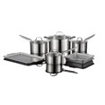 thumbnail image 1 of The Rock WAVE 10-Pc Stainless Steel Cookware Set with Cooking Mold/Sheet, 1 of 6