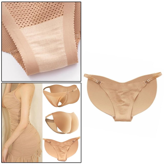 Bragas de falso completo, caderas, moldeador de cuerpo, potenciador, ropa interior Push Up, bragas de levantador de glúteos, ropa moldeadora Piel L Macarena mujer ropa interior levantamiento de glúteos