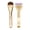 Gold, variant on 2PCS Flat Foundation Brush, Makeup Brush Facial Brush for Liquid Foundation, Premium Face Makeup Brush for Blending Cream