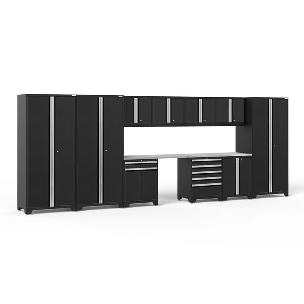 Newage S Pro Series Black 12 Piece Garage Storage Cabinet Set Com Garage Storage Cabinet Set, Garage Storage Cabinets Newage Pro Series