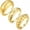 3pcs, variant on 14K Gold Plated Chunky Rings Dome Croissant Twisted Braided Statement Ring Set for Women