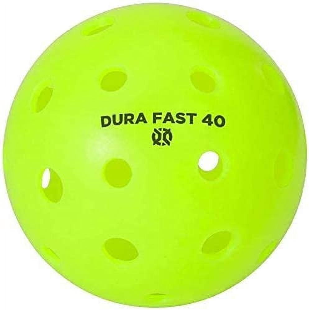 Dura Fast 40 Pickleballs | Outdoor Pickleball Balls | Neon | Two Dozen 24 Balls | USAPA Approved and Sanctioned for Tournament Play, Professional Perfomance