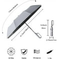 thumbnail image 2 of WWS-Travel Folding Golf Umbrella 10 Ribs Automatic Open/Close,Lightweight Compact Portable Backpack Car Parasol Outdoor,Sun/Rain,Anti 99 UV Protection UPF 50,Men Women Carabiner Handle Design, 2 of 4